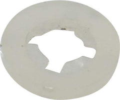 Made in USA - #10 Screw, 0.177" ID, Nylon Internal Tooth Lock Washer - 29/64" OD, Grade 6/6 - USA Tool & Supply