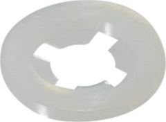 Made in USA - 1/4" Screw, 0.234" ID, Nylon Internal Tooth Lock Washer - 19/32" OD, Grade 6/6 - USA Tool & Supply