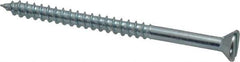 Value Collection - #12, 3" OAL, Slotted Drive, Flat Head Wood Screw - Zinc Plated Steel, Grade 2 - USA Tool & Supply