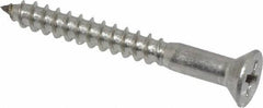Value Collection - #8, 1-1/2" OAL, Phillips Drive, Flat Head Wood Screw - Stainless Steel, Grade 18-8 - USA Tool & Supply