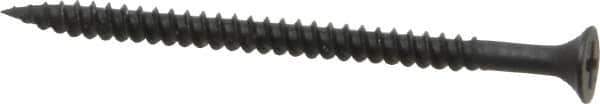 Value Collection - #8, 2-1/2" OAL, Phillips Drive Bugle Head, Steel Drywall Screws - Black Phosphate Finish, Grade 2 - USA Tool & Supply