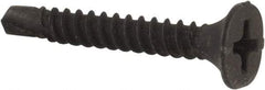 Value Collection - #6, 1" OAL, Phillips Drive Bugle Head, Steel Drywall Screws - Black Phosphate Finish, Grade 2 - USA Tool & Supply