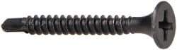 Value Collection - #6, 1-1/4" OAL, Phillips Drive Bugle Head, Steel Drywall Screws - Black Phosphate Finish, Grade 2 - USA Tool & Supply
