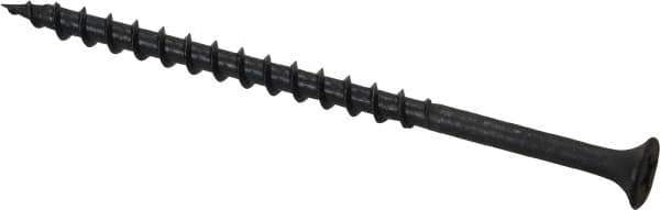 Value Collection - #8, 3" OAL, Phillips Drive Bugle Head Wood Screw - Black Phosphate Finish Steel, Grade 2 - USA Tool & Supply