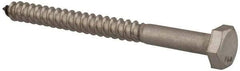 Value Collection - 1/4" Screw, 3" Length Under Head, Stainless Steel, Hex Head Lag Screw - Grade 18-8, Uncoated - USA Tool & Supply