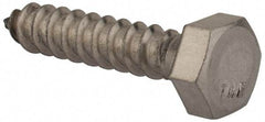 Value Collection - 5/16" Screw, 1-1/2" Length Under Head, Stainless Steel, Hex Head Lag Screw - Grade 18-8, Uncoated - USA Tool & Supply