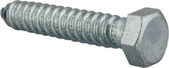 Value Collection - 3/4" Screw, 4" Length Under Head, Steel, Hex Head Lag Screw - Zinc Plated, Grade 2 - USA Tool & Supply