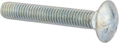 Value Collection - 3/8-16 UNC 2-1/2" Length Under Head, Standard Square Neck, Carriage Bolt - Grade 5 Steel, Zinc-Plated Clear Chromate Finish - USA Tool & Supply