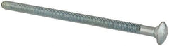 Value Collection - 3/8-16 UNC 7" Length Under Head, Standard Square Neck, Carriage Bolt - Grade 2 Steel, Zinc-Plated Finish - USA Tool & Supply