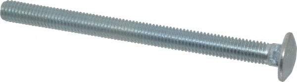 Value Collection - 1/2-13 UNC 6-1/2" Length Under Head, Standard Square Neck, Carriage Bolt - Grade 2 Steel, Zinc-Plated Finish - USA Tool & Supply