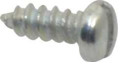 Value Collection - #2 Pan Head Slotted Sheet Metal Screw - Steel, 1/4" Length Under Head, Grade 2 - USA Tool & Supply