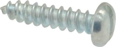 Value Collection - #2 Pan Head Slotted Sheet Metal Screw - Steel, 3/8" Length Under Head, Grade 2 - USA Tool & Supply