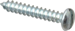 Value Collection - #2 Pan Head Slotted Sheet Metal Screw - Steel, 1/2" Length Under Head, Grade 2 - USA Tool & Supply