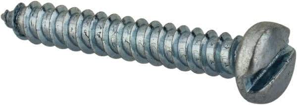 Value Collection - #2 Pan Head Slotted Sheet Metal Screw - Steel, 5/8" Length Under Head, Grade 2 - USA Tool & Supply