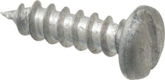 Value Collection - #6 Pan Head Slotted Sheet Metal Screw - Aluminum, 1/2" Length Under Head, ASME B18.6.4 - USA Tool & Supply