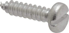 Value Collection - #10 Pan Head Slotted Sheet Metal Screw - Aluminum, 3/4" Length Under Head, ASME B18.6.3 & ASME B18.6.4 - USA Tool & Supply