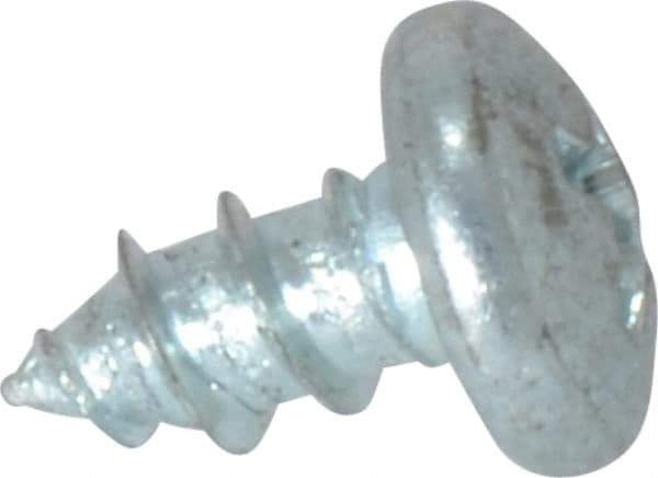 Value Collection - #10 Pan Head Phillips Sheet Metal Screw - Steel, 3/8" Length Under Head, Grade 2 - USA Tool & Supply