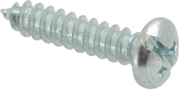 Value Collection - #8 Pan Head Slotted Phillips Sheet Metal Screw - Steel, 3/4" Length Under Head, Grade 2 - USA Tool & Supply