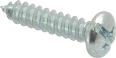 Value Collection - #8 Pan Head Slotted Phillips Sheet Metal Screw - Steel, 3/4" Length Under Head, Grade 2 - USA Tool & Supply