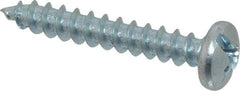 Value Collection - #10 Pan Head Slotted Phillips Sheet Metal Screw - Steel, 1-1/4" Length Under Head, Grade 2 - USA Tool & Supply