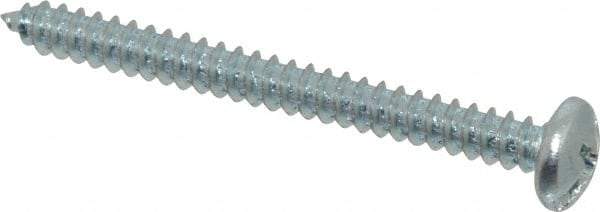 Value Collection - #10 Pan Head Slotted Phillips Sheet Metal Screw - Steel, 2" Length Under Head, Grade 2 - USA Tool & Supply
