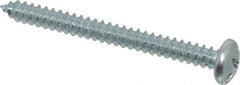 Value Collection - #10 Pan Head Slotted Phillips Sheet Metal Screw - Steel, 2" Length Under Head, Grade 2 - USA Tool & Supply