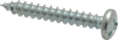 Value Collection - #12 Pan Head Slotted Phillips Sheet Metal Screw - Steel, 1-1/2" Length Under Head, Grade 2 - USA Tool & Supply