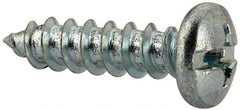 Value Collection - #14 Pan Head Slotted Phillips Sheet Metal Screw - Steel, 1" Length Under Head, Grade 2 - USA Tool & Supply