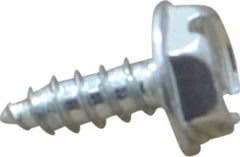 Value Collection - #6 Hex Washer Head Sheet Metal Screw - Steel, 3/8" Length Under Head, Grade 2 - USA Tool & Supply