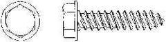 Value Collection - #6 Hex Washer Head Sheet Metal Screw - Steel, 1/2" Length Under Head, AISI 1016, ASME B18.6.3, ASME B18.6.4 & SAE J933, Grade 1016-1024 - USA Tool & Supply