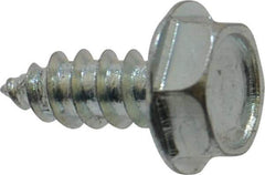 Value Collection - #10 Hex Washer Head Sheet Metal Screw - Steel, 1/2" Length Under Head, Grade 2 - USA Tool & Supply