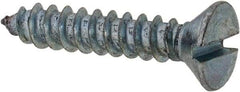 Value Collection - #6 Flat Head Slotted Sheet Metal Screw - Steel, 3/4" OAL, Grade 2 - USA Tool & Supply