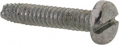 Value Collection - #10-24 UNC Thread, 1" Length Under Head, Slotted Drive Steel Thread Cutting Screw - Pan Head, Grade 2, Point Type F, Zinc-Plated Finish - USA Tool & Supply