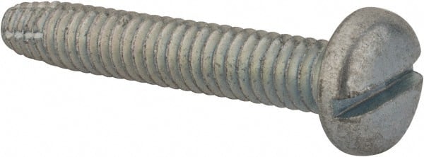 Value Collection - 1/4-20 UNC 1-1/2" Length Under Head Slotted Thread Cutting Screw - USA Tool & Supply