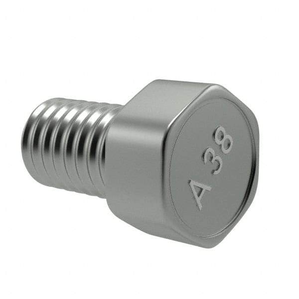 Value Collection - 1/4-20 UNC Thread, 1/2" Length Under Head, Hex Drive Steel Thread Cutting Screw - Hex Head, Grade 2, Point Type F, Zinc-Plated Finish - USA Tool & Supply