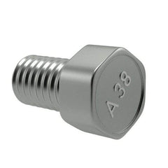 Value Collection - 1/4-20 UNC Thread, 1/2" Length Under Head, Hex Drive Steel Thread Cutting Screw - Hex Head, Grade 2, Point Type F, Zinc-Plated Finish - USA Tool & Supply