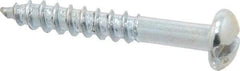 Value Collection - 5/16-18 UNC Thread, 3/4" Length Under Head, Hex Drive Steel Thread Cutting Screw - Hex Head, Grade 2, Point Type F, Zinc-Plated Finish - USA Tool & Supply