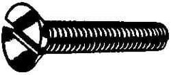 Value Collection - #10-24 UNC Thread, 3/4" OAL, Slotted Drive Steel Thread Cutting Screw - Flat Head, Grade 2, Point Type F, Zinc-Plated Finish - USA Tool & Supply