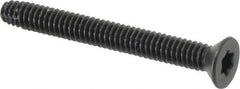 Value Collection - 2-1/4" OAL Flat Head T30 Torx Drive Flooring Screw - 1/4-20 UNC, Point Type F, Grade 2 Steel, Black Phosphate Finish - USA Tool & Supply