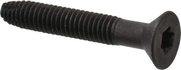 Value Collection - 2" OAL Flat Head T40 Torx Drive Flooring Screw - 5/16-18 UNC, Point Type F, Grade 2 Steel, Black Phosphate Finish - USA Tool & Supply