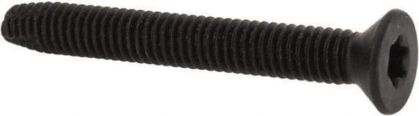 Value Collection - 2-1/2" OAL Flat Head T40 Torx Drive Flooring Screw - 5/16-18 UNC, Point Type F, Grade 2 Steel, Black Phosphate Finish - USA Tool & Supply