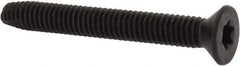 Value Collection - 2-1/2" OAL Flat Head T40 Torx Drive Flooring Screw - 5/16-18 UNC, Point Type F, Grade 2 Steel, Black Phosphate Finish - USA Tool & Supply