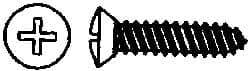Value Collection - #14 Oval Head Phillips Sheet Metal Screw - Steel, 1-1/2" OAL, AISI 1016, ANSI/ASME B18.6.4, ASME B18.6.3 & SAE J933, Grade 1016-1024 - USA Tool & Supply