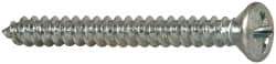 Value Collection - #6 Oval Head Phillips Sheet Metal Screw - Steel, 1-1/4" OAL, AISI 1016, ANSI/ASME B18.6.4, ASME B18.6.3 & SAE J933, Grade 1016-1024 - USA Tool & Supply