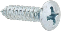 Value Collection - #8 Oval Head Phillips Sheet Metal Screw - Steel, 5/8" OAL, AISI 1016, ANSI/ASME B18.6.4, ASME B18.6.3 & SAE J933, Grade 1016-1024 - USA Tool & Supply