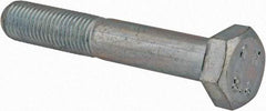 Value Collection - M8x1.00mm Metric Fine, 50mm Length Under Head Hex Head Cap Screw - Partially Threaded, Grade 8.8 Steel, Zinc-Plated Finish, 13mm Hex - USA Tool & Supply