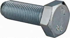 Value Collection - M12x1.25mm Metric Fine, 35mm Length Under Head Hex Head Cap Screw - Fully Threaded, Grade 8.8 Steel, Zinc-Plated Finish, 19mm Hex - USA Tool & Supply