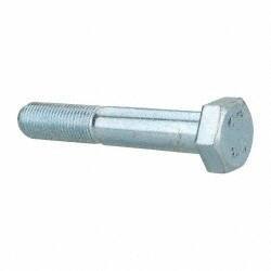 Value Collection - M12x1.25mm Metric Fine, 70mm Length Under Head Hex Head Cap Screw - Partially Threaded, Grade 8.8 Steel, Zinc-Plated Finish, 19mm Hex - USA Tool & Supply