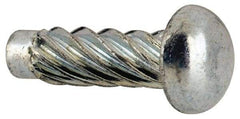 Value Collection - #7 Round Head Sheet Metal Screw - Steel, 1/2" Length Under Head, Grade 2 - USA Tool & Supply