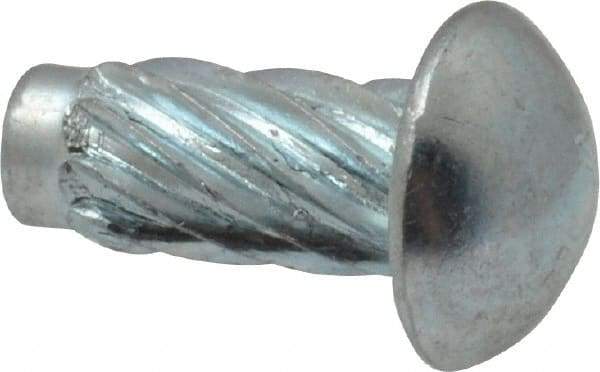 Value Collection - #12 Round Head Sheet Metal Screw - Steel, 1/2" Length Under Head, Grade 2 - USA Tool & Supply